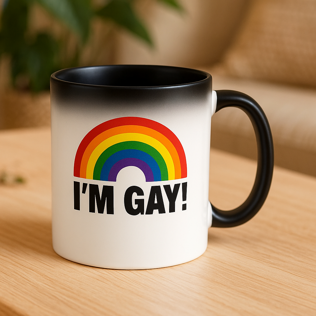 Colour Changing Mug - I am gay