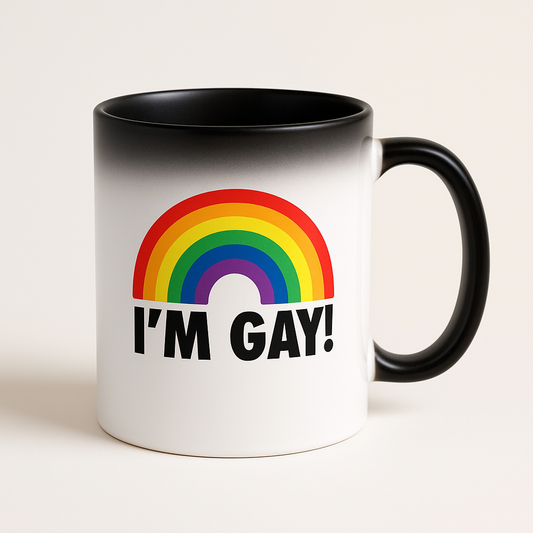 Colour Changing Mug - I am gay